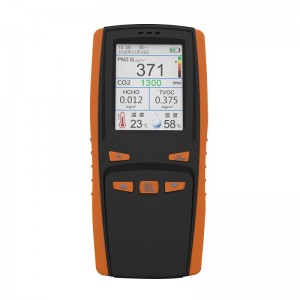 Bärbar detektor Gas CO2 Meter DM509 Luftkvalitetsövervakningssystem PM2.5 dammdetektor